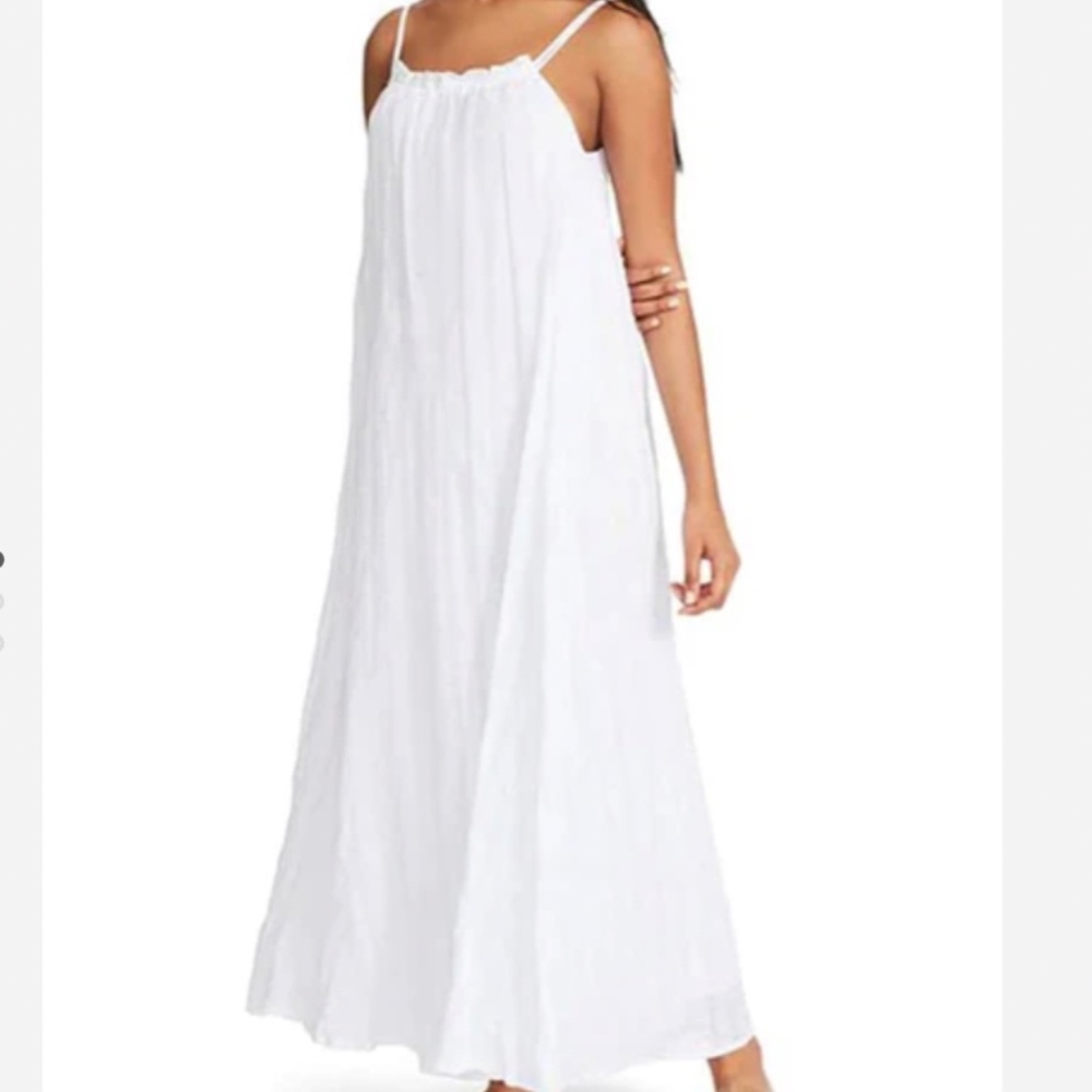 NWT BB Dakota by Steve Madden Flowget About It White Maxi Dress